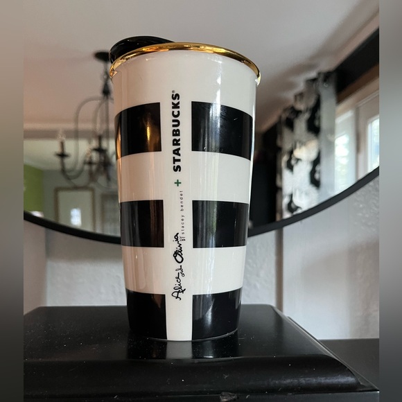 Starbucks 2013 Alice & Olivia By Stacey Bendet Ceramic Tumbler - Picture 2 of 6